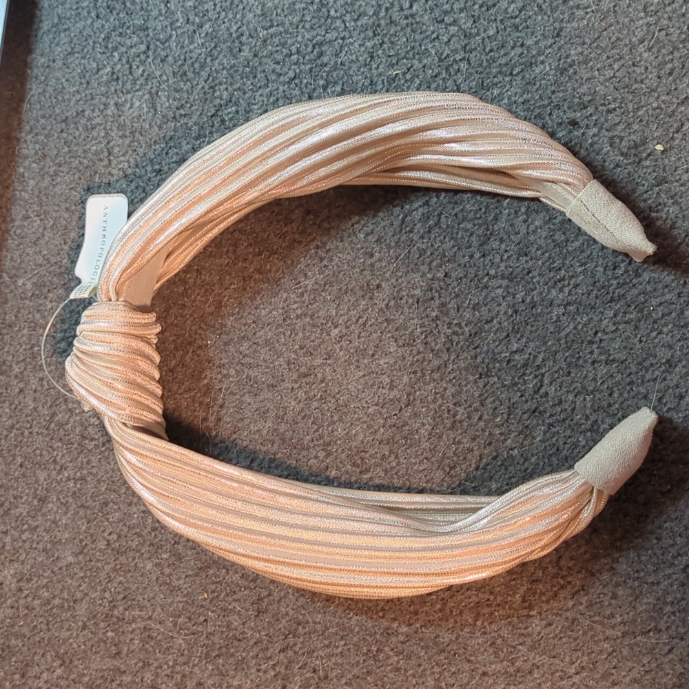 NWT Anthropologie knotted headband in silver